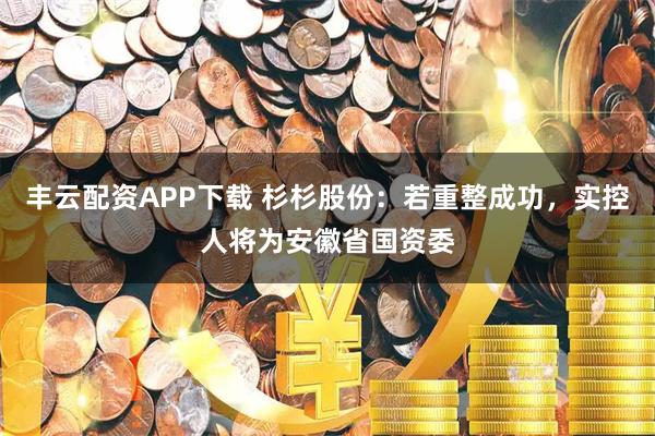 丰云配资APP下载 杉杉股份：若重整成功，实控人将为安徽省国资委